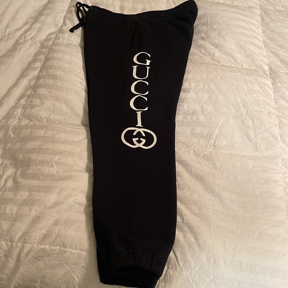 Black interlocking G xl Gucci pants